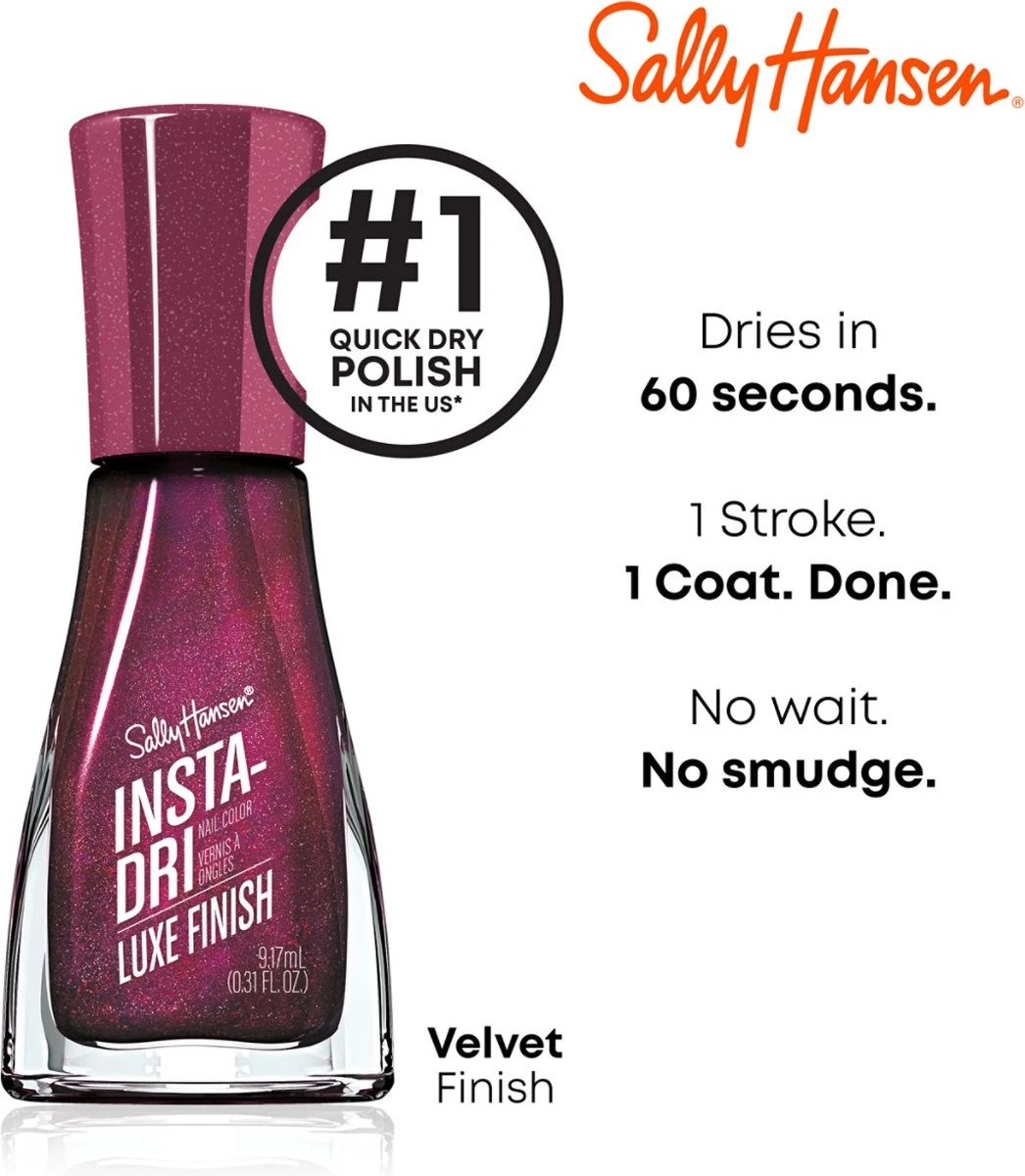 Sally Hansen InstaDri Nagellak 066 The Queens Velvet - Afbeelding 2