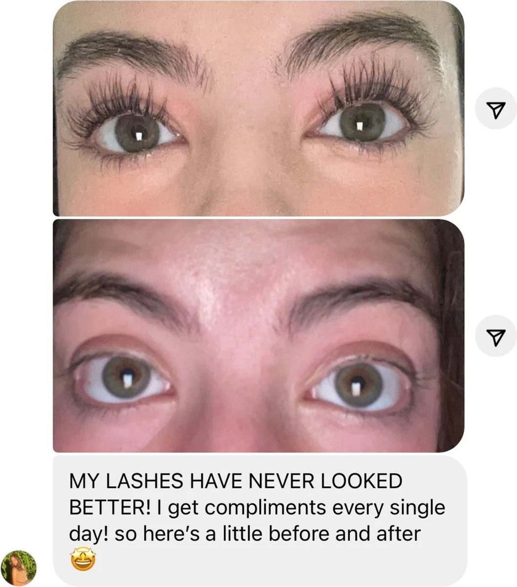 NATURA LASHES - WIMPERSERUM - LASH SERUM - EYELASH GROWTH SERUM - ECHTE RESULTATEN - TOT 55% LANGER EN 75% VOLUMINEUZER OGENDE WIMPERS - Afbeelding 3