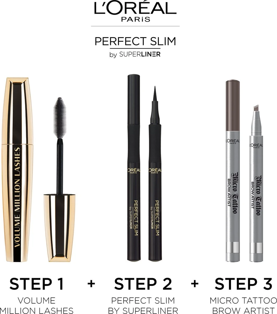L'Oréal Paris Superliner Perfect Slim Eyeliner - Intense Black - Zwart - Afbeelding 4