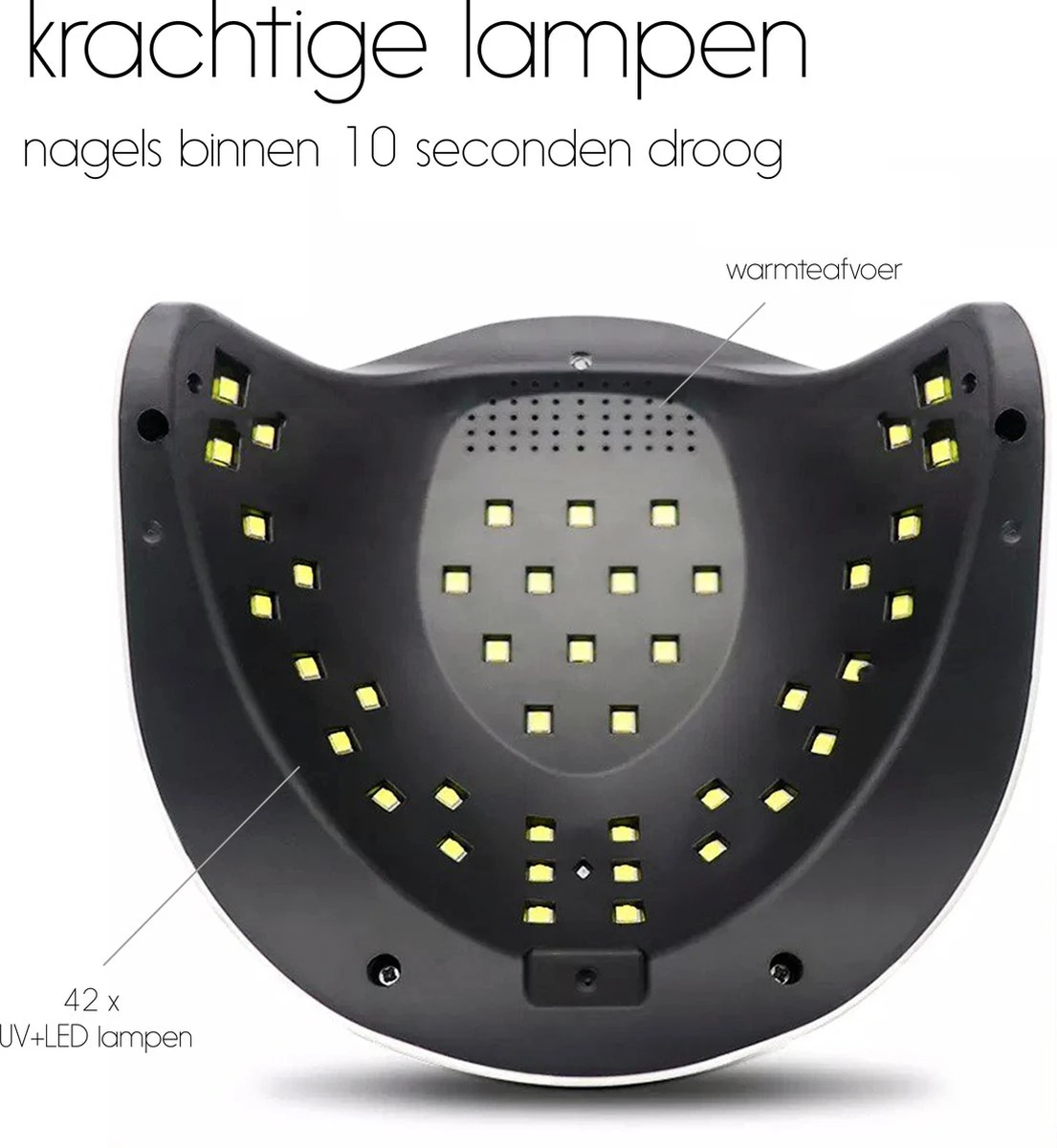Eldur® Nageldroger - Nagellamp 168W - Gelnagels UV Lamp Nagels - Gellak Lamp - Afbeelding 5