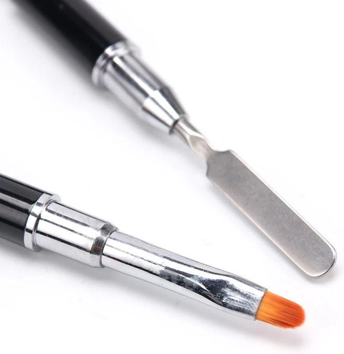 Nagel Polygel Tool - Gel Penseel - Nail Poly Gel Tool - 2 In 1 Kwast Met Spatel - Afbeelding 5