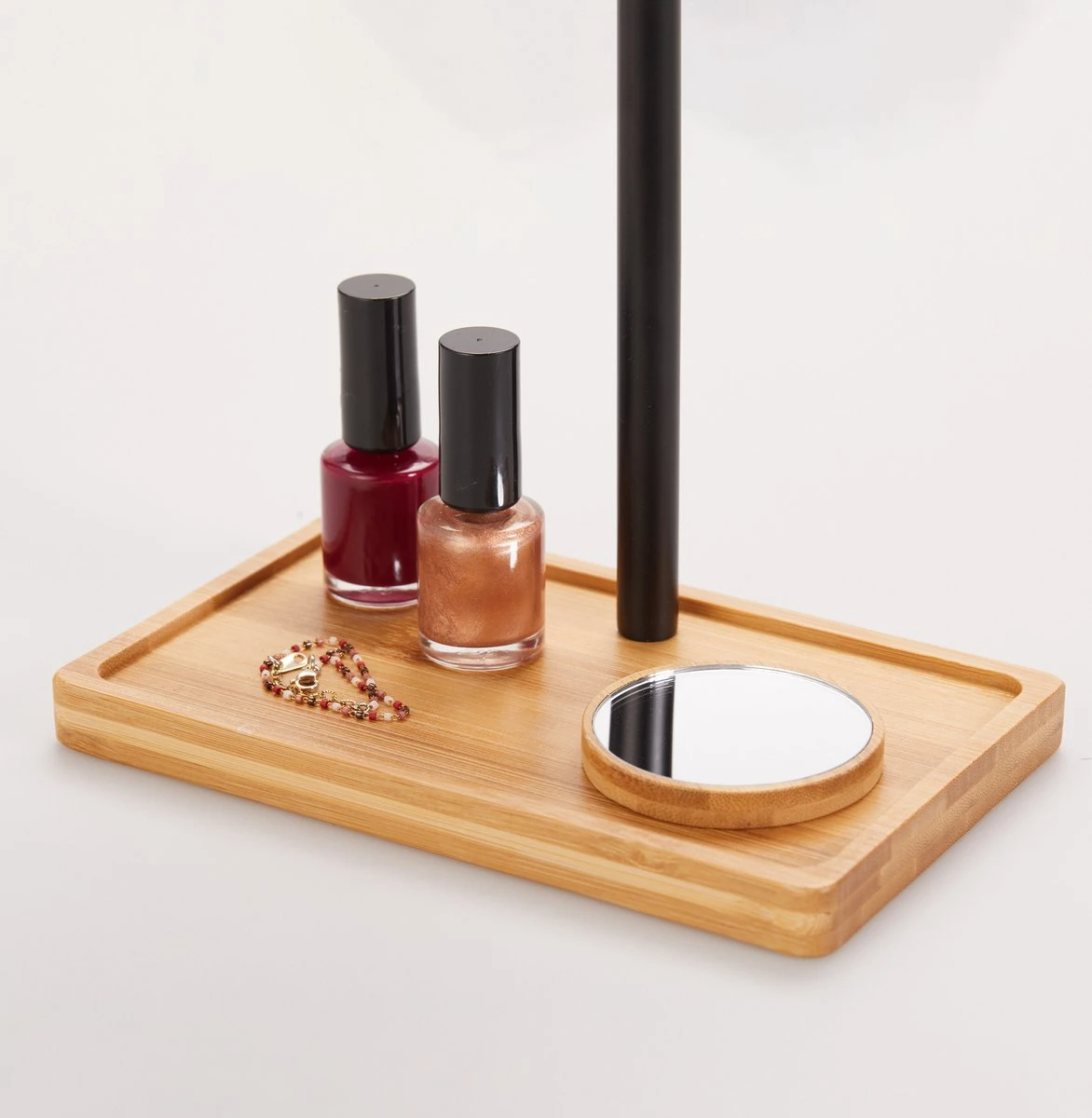 Lanaform - Bamboo Mirror - Oplaadbare Staande Spiegel ×1 · ×3 - Elegant Design Van Bamboe Met Zwarte Poedercoatingafwerking - Ledlampen Met Lange Levensduur - Afbeelding 3