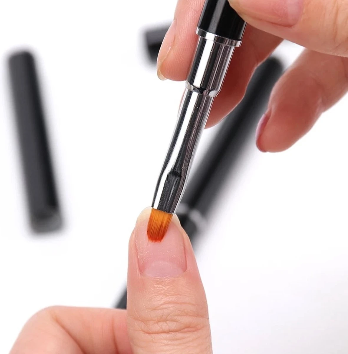 Nagel Polygel Tool - Gel Penseel - Nail Poly Gel Tool - 2 In 1 Kwast Met Spatel - Afbeelding 3