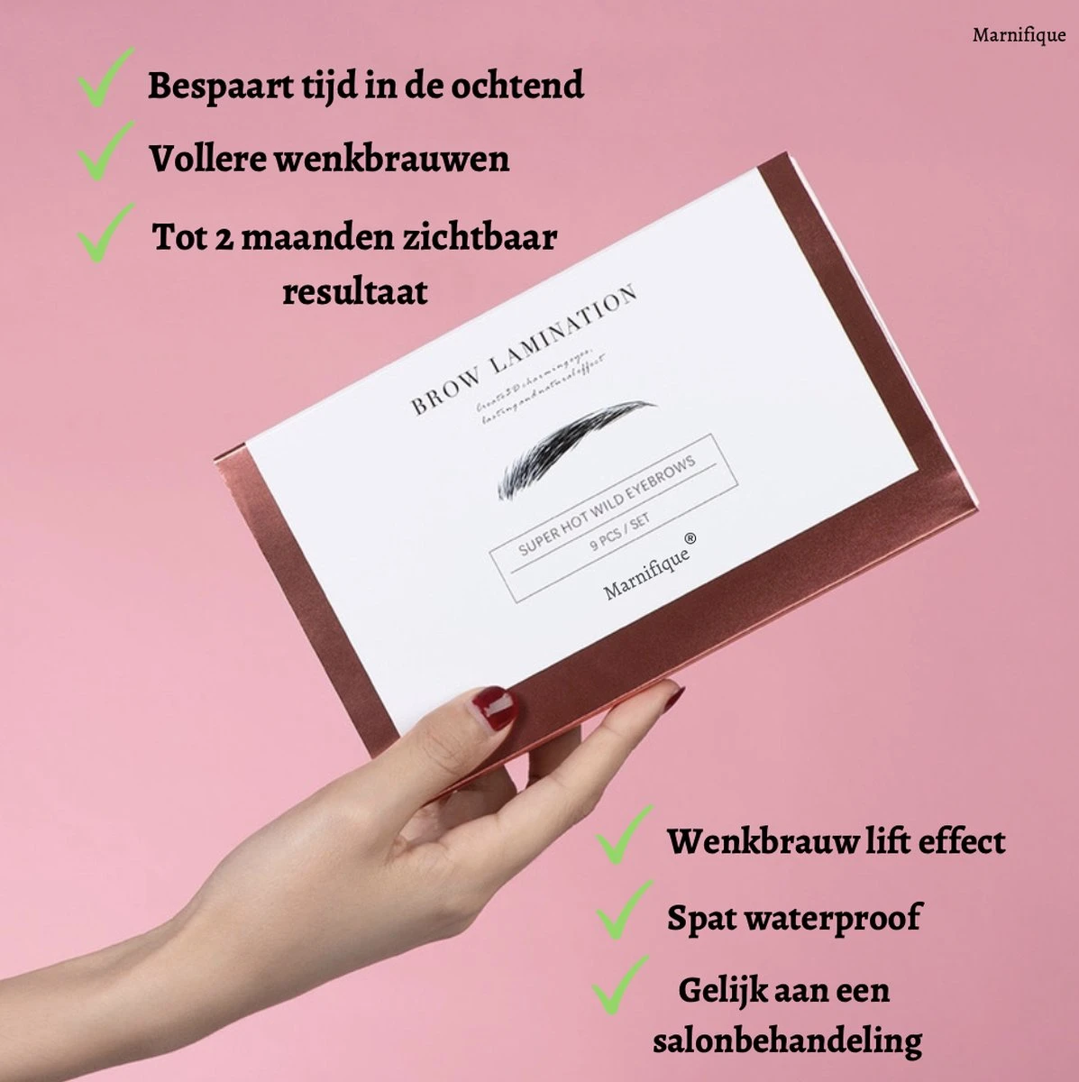 Marnifique® Professional Brow Lamination Kit - Starterkit - Eyebrow Lamination - Wenkbrauwgel - Wenkbrauw Borstel - Wenkbrauw Lift - Brow Soap - Brow Bar - Afbeelding 3