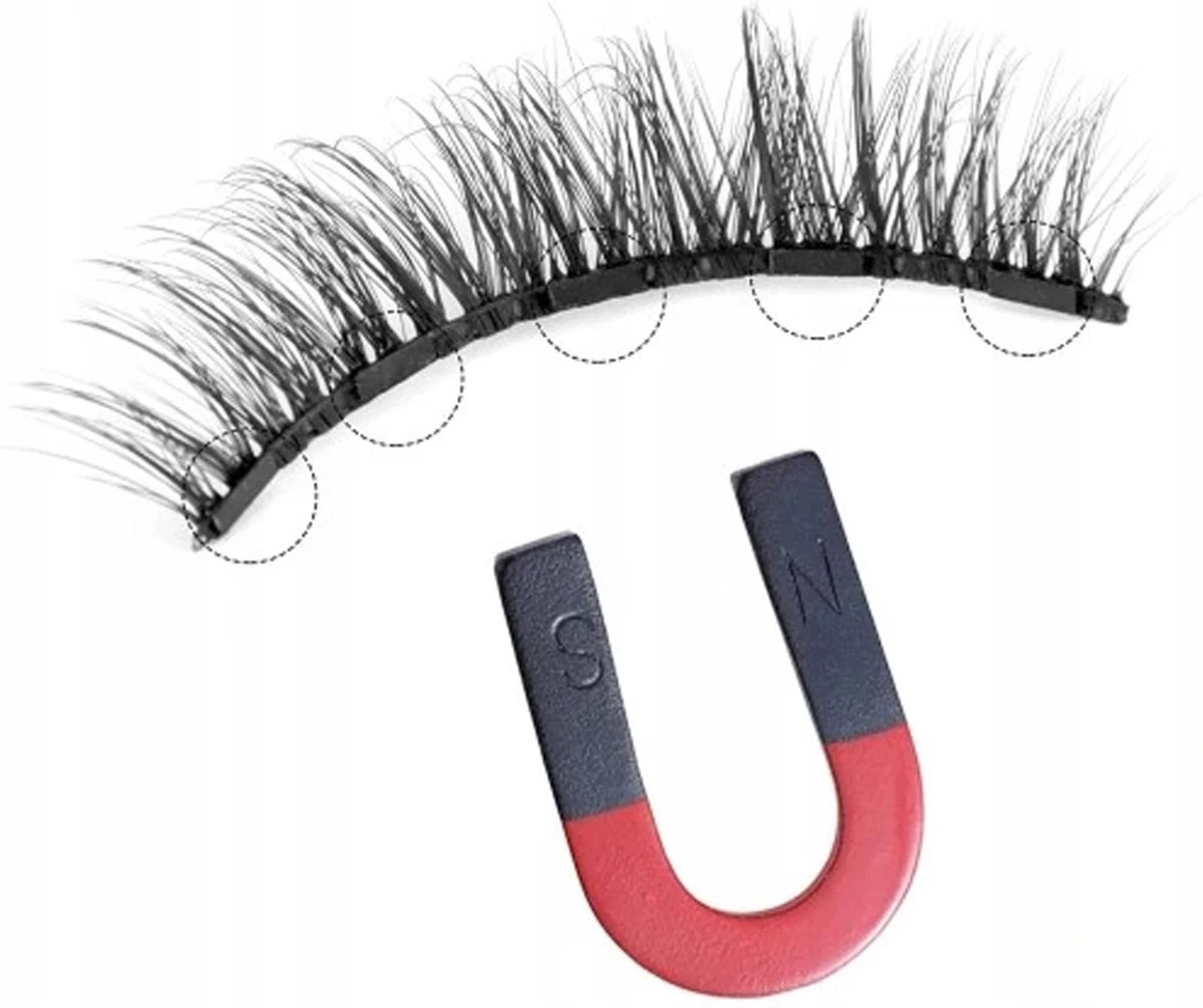 Magnetische Wimpers - Eyeliner & Pincet - Wimper Extension - 3 Paar Nepwimpers - Lashes Set - Rheme - Afbeelding 12