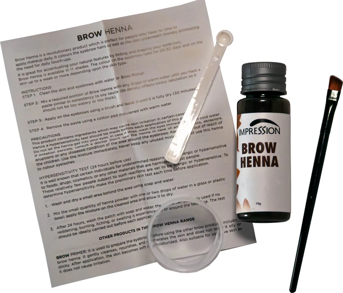 Impression Henna Wenkbrauwverf | Lichtbruin | Light Brown | Brun Clair | Brow Henna | Goed Voor Meer Dan 20 Behandelingen - Afbeelding 2