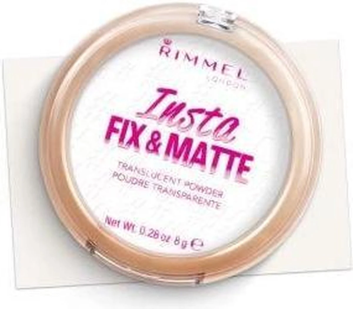 Rimmel London Insta Fix & Matte Make-uppoeder - 01 Clear - Afbeelding 8