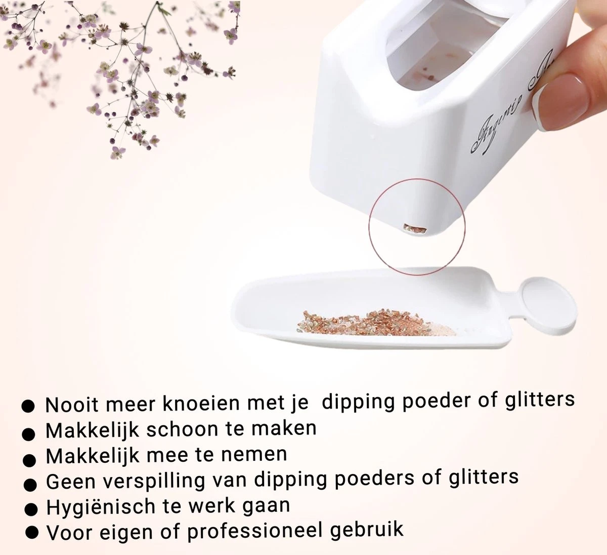 Merkloos Nagel Poeder Bakje - Dip Bakje - Dipping Powder - Afbeelding 3
