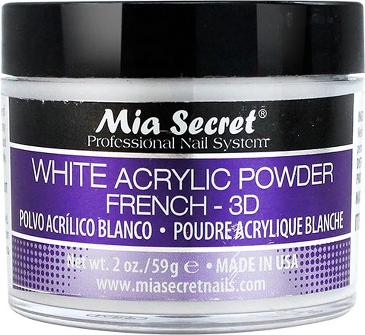 Acryl Poeder Wit 60ml.