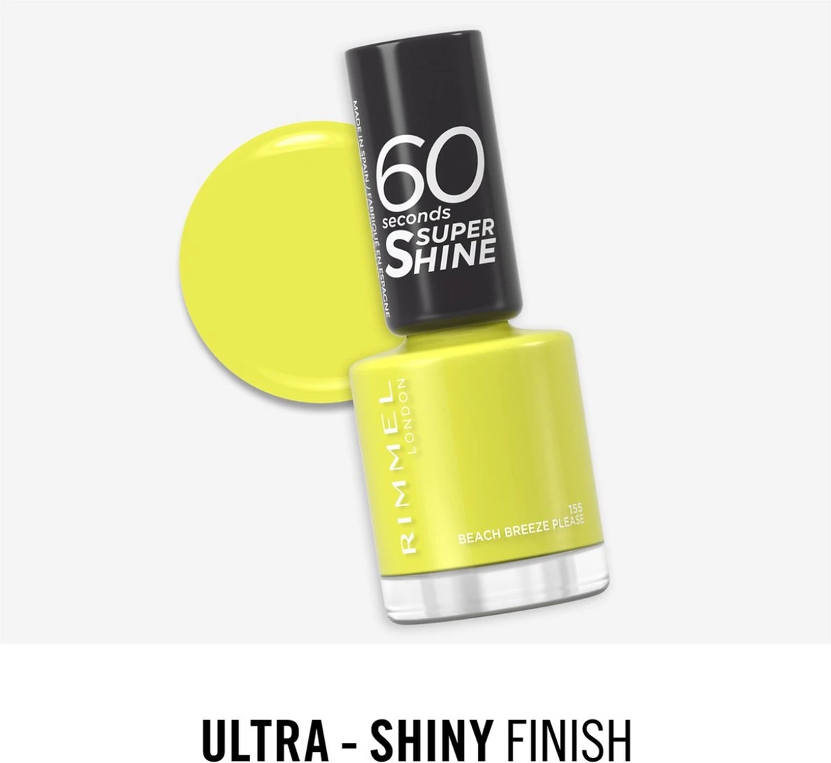 Rimmel London 60 Seconds SuperShine Nagellak - 155 Beach Breeze Please - Afbeelding 7