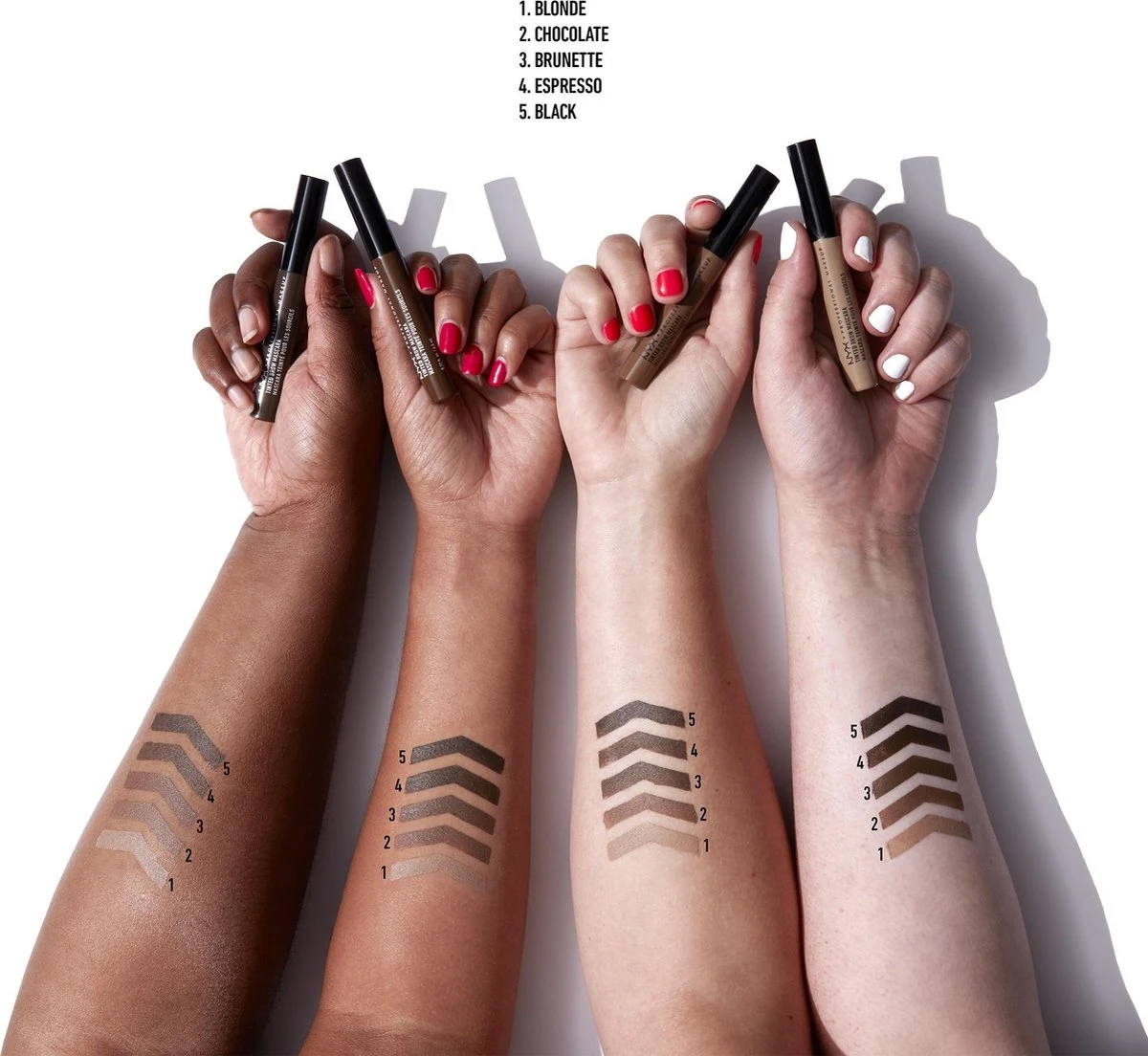 NYX Professional Makeup Tinted Brow Mascara - Chocolate TBM02 - Wenkbrauwgel - Afbeelding 5