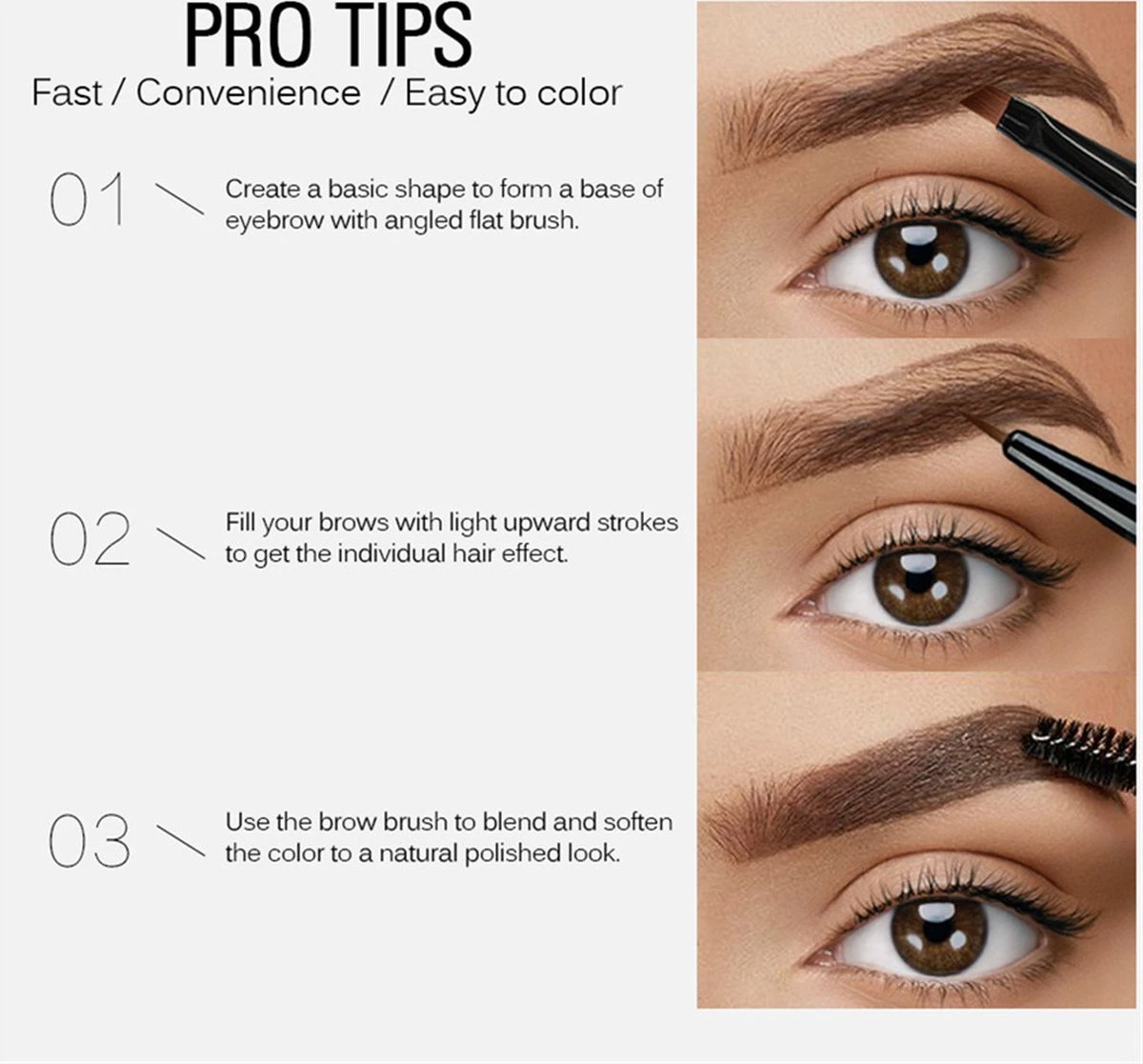 Sace Lady Tattoo Brow Peel-Off Gel - Brow Gel - Wenkbrauw Gel Mascara – Dark Brown #02 – Assortiment ‘Het Gemak’ - Afbeelding 3