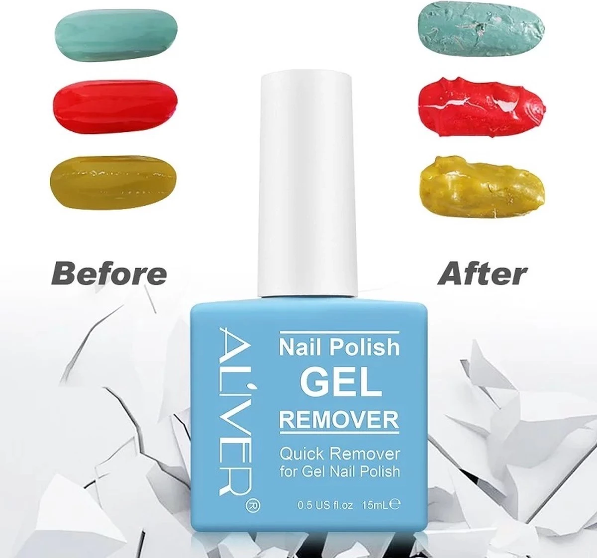 Gellak Remover - Magic Remover - Nagellak Remover - Magic Soak Off Nailpolish Remover - Gellak Verwijderen - Gellak Cleaner - - Afbeelding 2