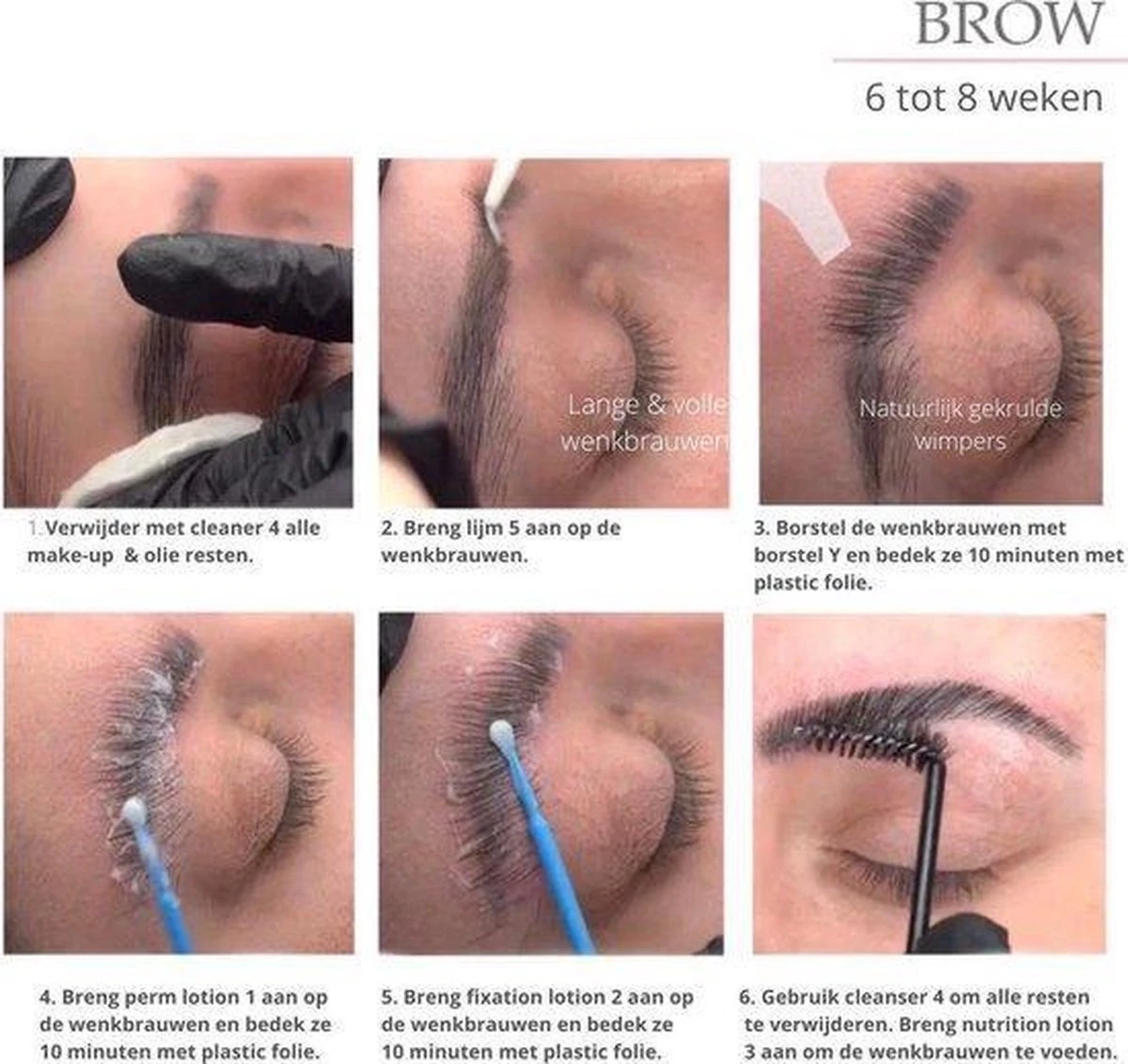 Mimlo Professionele Wimper & Wenkbrauw Lifting Set - Lash Lift Kit - Wimperlifting Set - Browlift - Permanente Wimper Kruller - Lash & Brow Lift Kit - Afbeelding 7