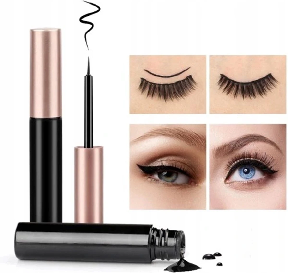 Magnetische Wimpers - Eyeliner & Pincet - Wimper Extension - 3 Paar Nepwimpers - Lashes Set - Rheme - Afbeelding 5