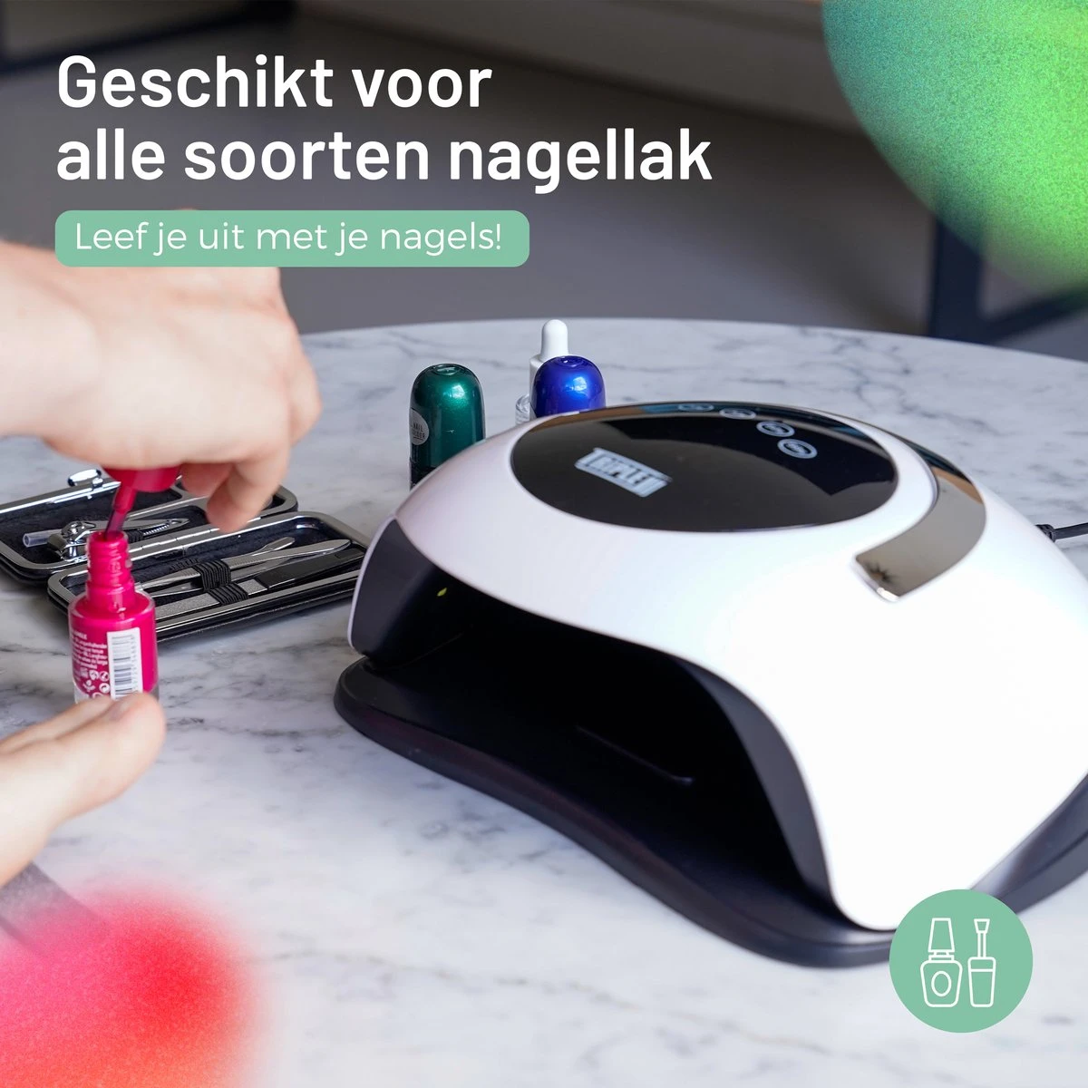 Triple J® UV Lamp Gelnagels - Nageldroger - Nagellamp - Automatische Timer - 36 LEDs - Wit - Afbeelding 3