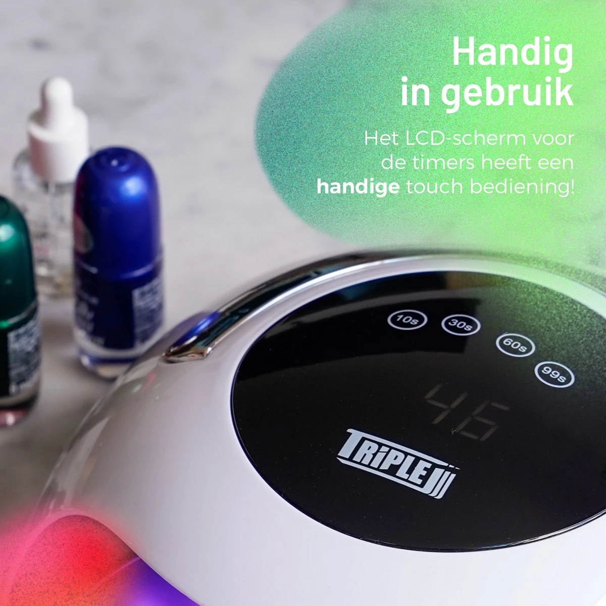 Triple J® UV Lamp Gelnagels - Nageldroger - Nagellamp - Automatische Timer - 36 LEDs - Wit - Afbeelding 9