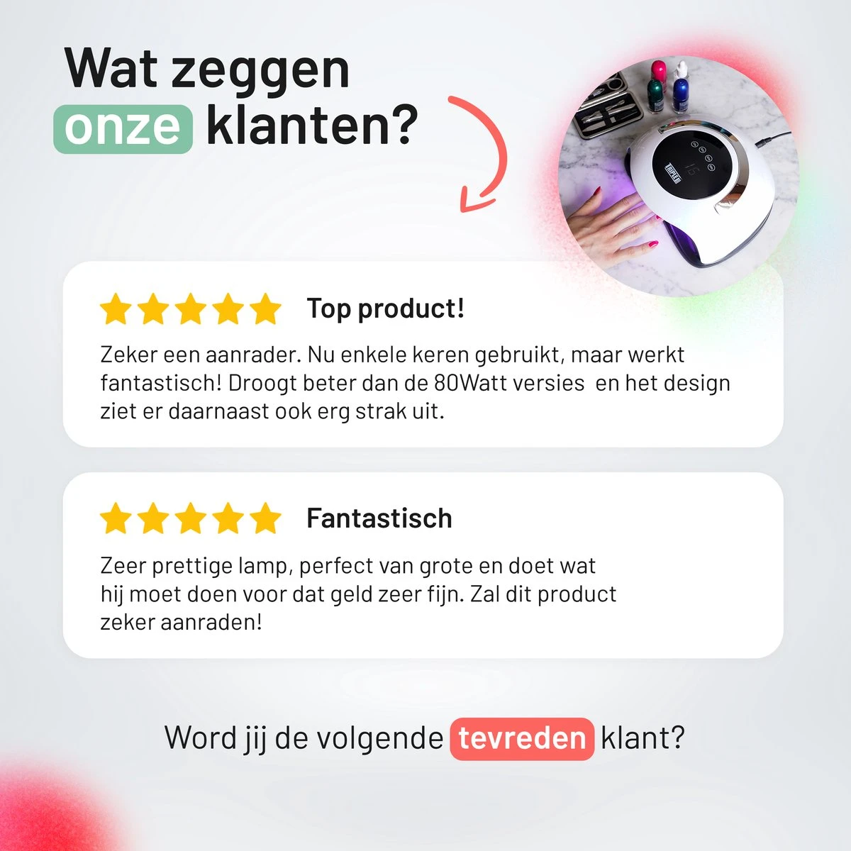 Triple J® UV Lamp Gelnagels - Nageldroger - Nagellamp - Automatische Timer - 36 LEDs - Wit - Afbeelding 10