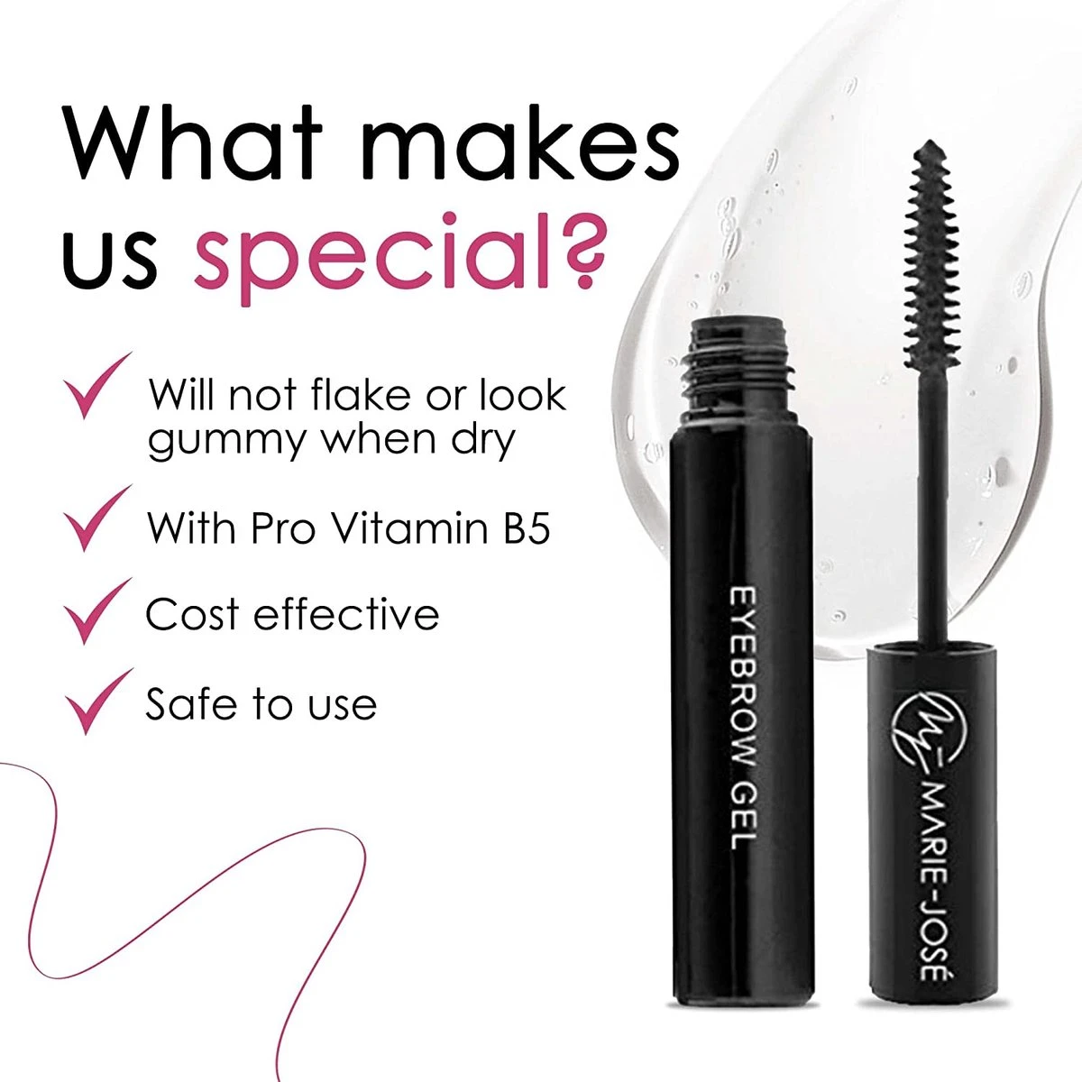 Marie-José & Co Wenkbrauwgel Transparant - 10 Ml - Afbeelding 3