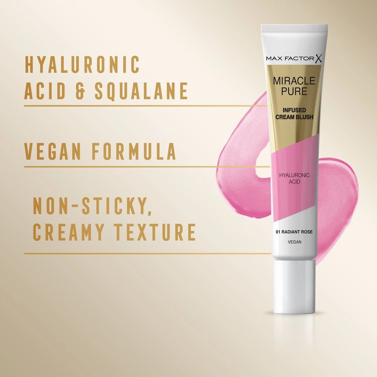 Max Factor Miracle Pure Vegan Blush - 001 Radiant Rose - Afbeelding 4