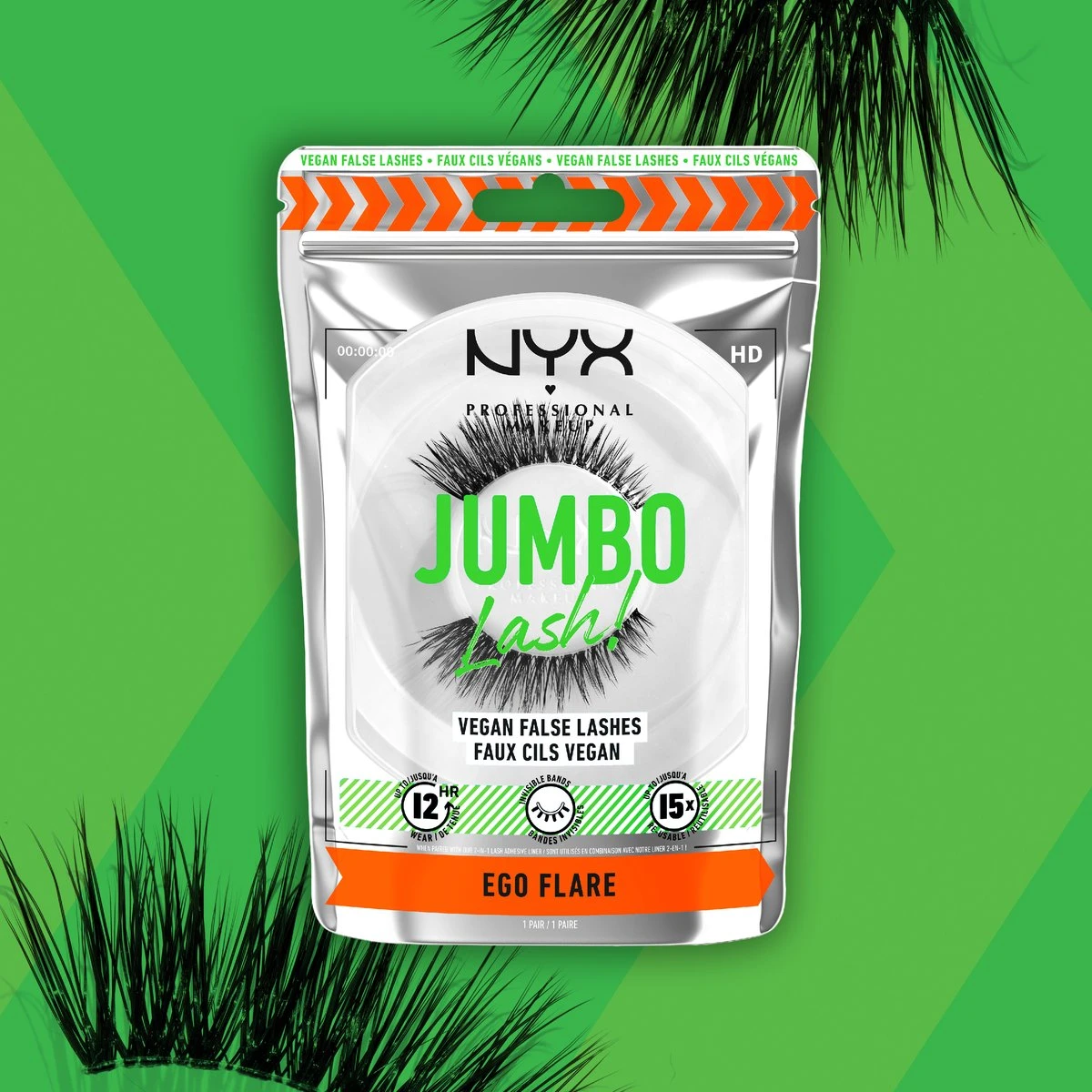 NYX Professional Makeup Jumbo Lash! Vegan False Lashes - LGLA05 Ego Flare - Afbeelding 2