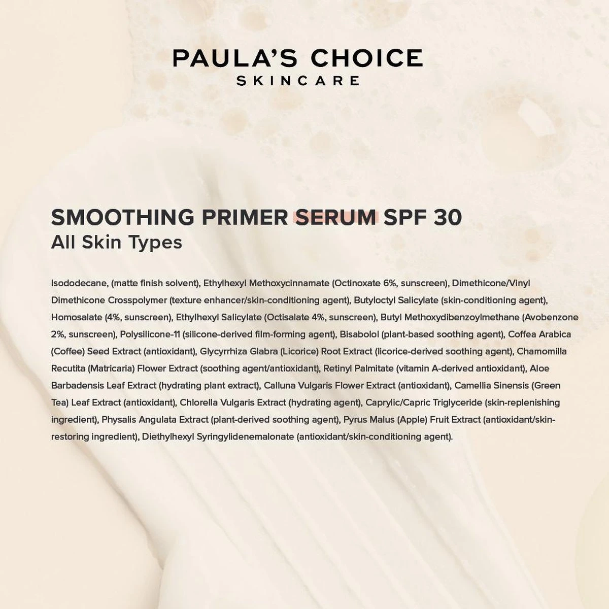 Paula's Choice Smoothing Primer Serum SPF 30 - Perfecte Make-up Basis - Alle Huidtypen - 30 Ml - Afbeelding 3