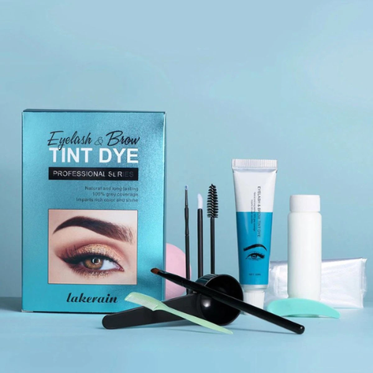 2 In 1 - Henna Wenkbrauwverf En Wimperverf - Zwart - Henna Brows - DIY Henna Brows Kit - Starterspakket Met Vele Extra's - 30 Ml - Afbeelding 7