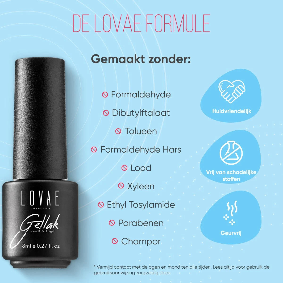 Lovae Cosmetics Gellak - 6-delige Set - Gel Nagellak - Pastel Summer - Gellac - 8ML - Afbeelding 2
