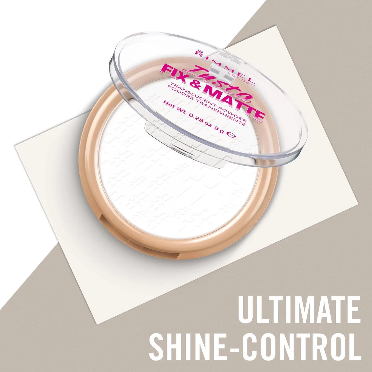 Rimmel London Insta Fix & Matte Make-uppoeder - 01 Clear - Afbeelding 4