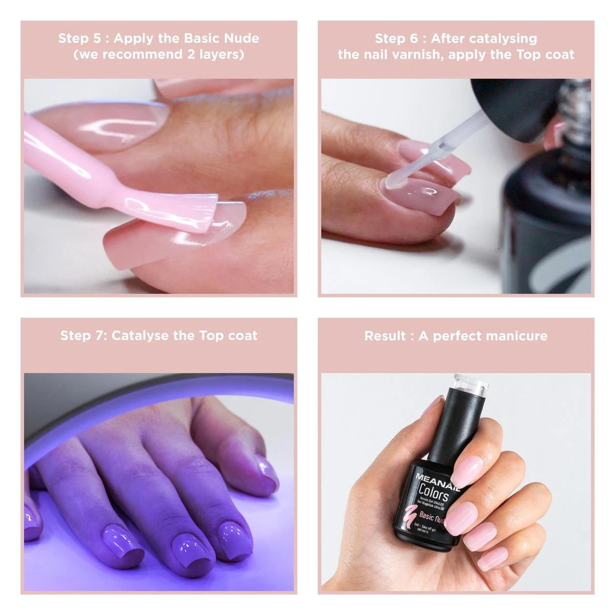 Gellak Starterspakket – Méanail Kit Design - Led Lamp – Gel Nagellak 15ml - Heaven - Afbeelding 4