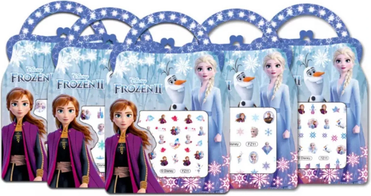 Merkloos Frozen Stickers Voor Nagel - Nagelstickers - Frozen Knutselen Meisje - Nagel Decoratie - Frozen Speelgoed - Plak Stickers - Plakstickers - Stickers Voor Kinderen - Meisje - Verjaardag - Afbeelding 2