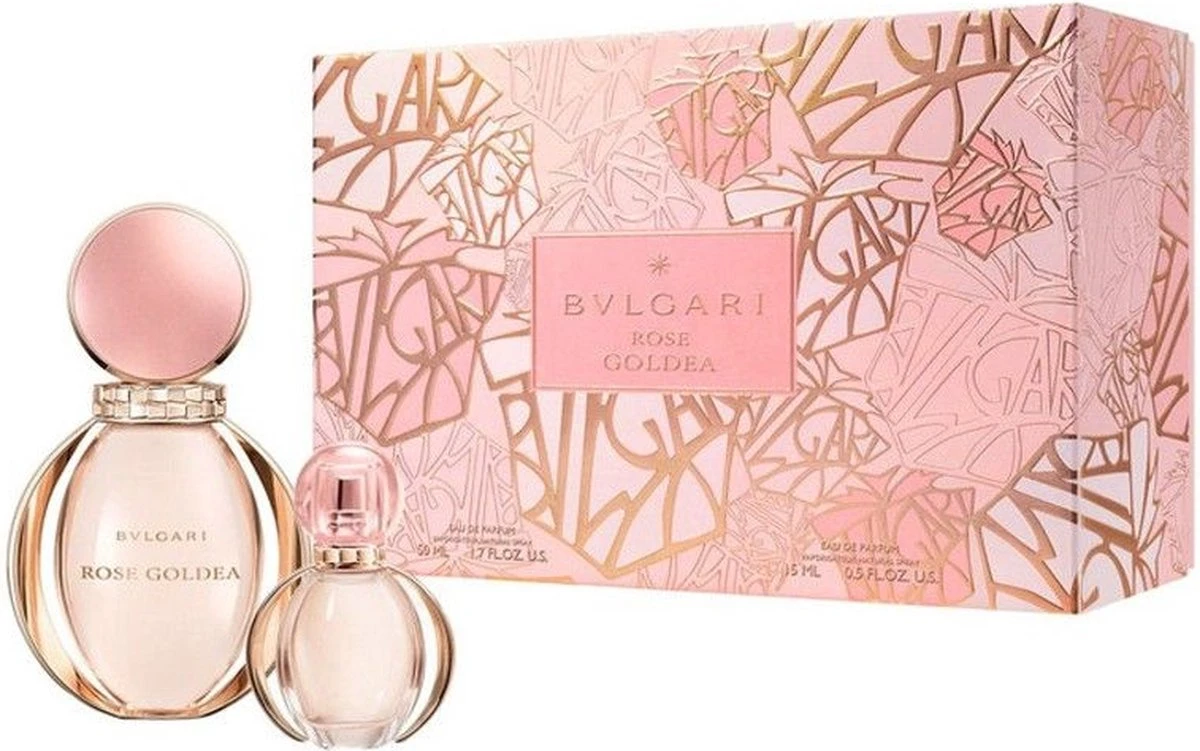Bvlgari Rose Goldea Giftset - 50 Ml Eau De Parfum Spray + 15 Ml Eau De Parfum Tasspray - Cadeauset Voor Dames