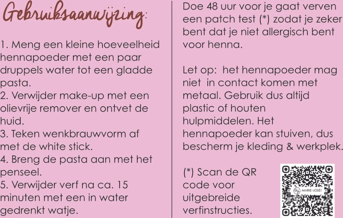 Henna Wenkbrauwverf Donkerbruin | Henna Brows |Geschikt Voor Minstens 25 Toepassingen - Afbeelding 6