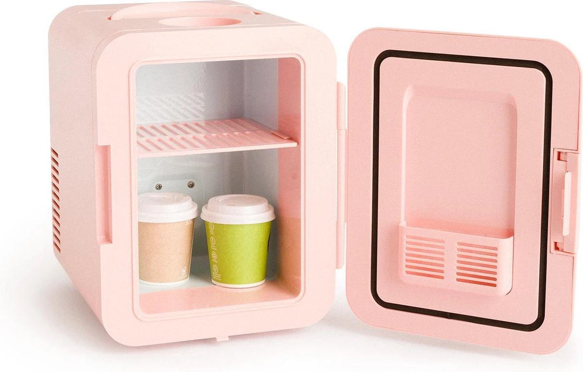 CREATE KOELKAST MINI BOX - Minikoelkast Voor Cosmetica 4L - Koud En Warm - Pastel Roze - Afbeelding 3