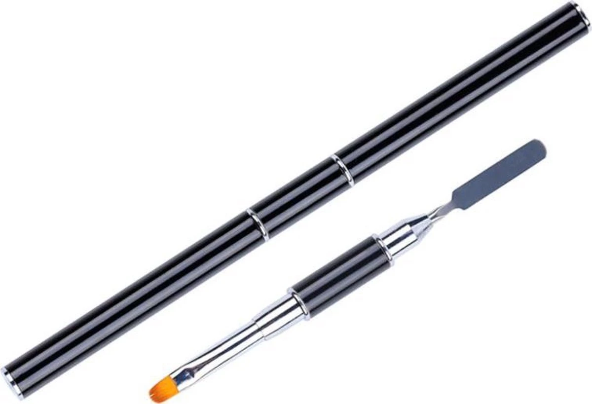 Nagel Polygel Tool - Gel Penseel - Nail Poly Gel Tool - 2 In 1 Kwast Met Spatel - Afbeelding 7