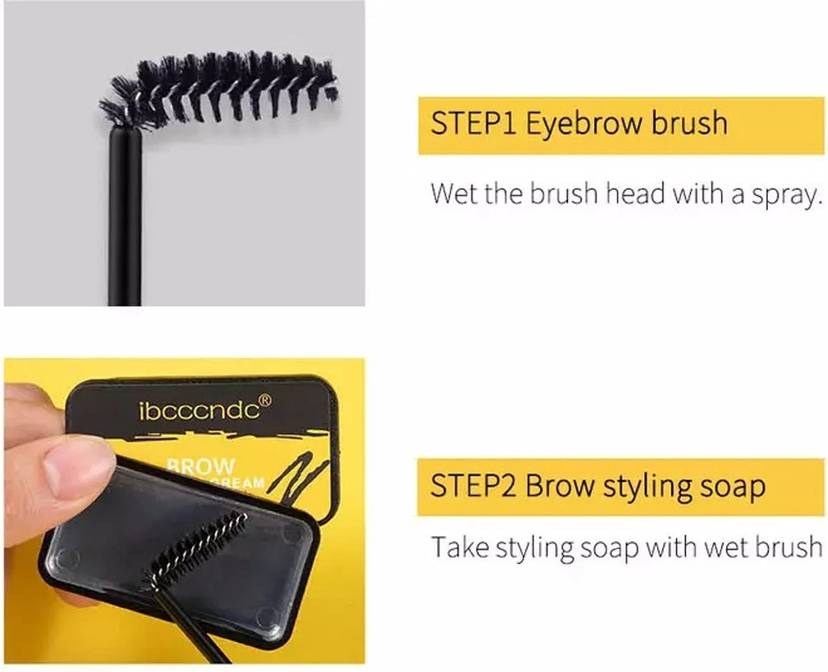 Palm Brow Styling Soap - 100% Vegan - Wenkbrauw Styling Zeep - Wenkbrauwgel Met Langdurig Effect – Veilig En Natuurlijk – Brow Shaping - Wenkbrauw Soap - Afbeelding 10