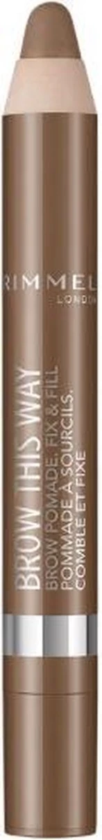 Rimmel London Rimmel Brow Pomade Wenkbrauwpotlood - Dark Brown - Afbeelding 4