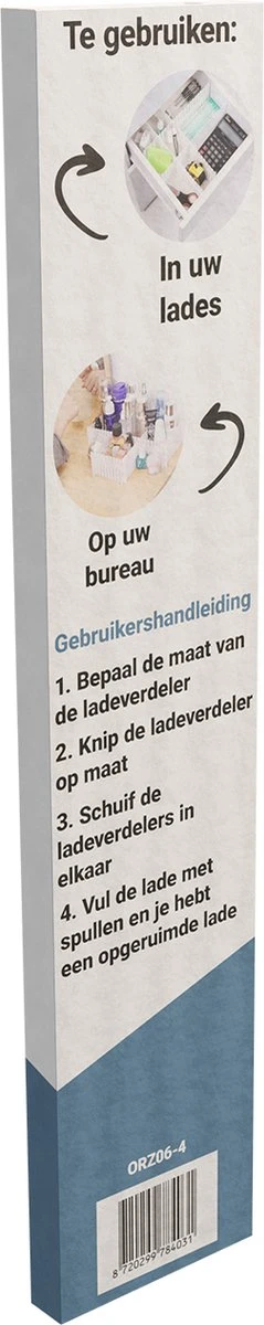 Waal® Lade Organizer - Lade Verdeler - 6 Stuks - Wit - Afbeelding 5