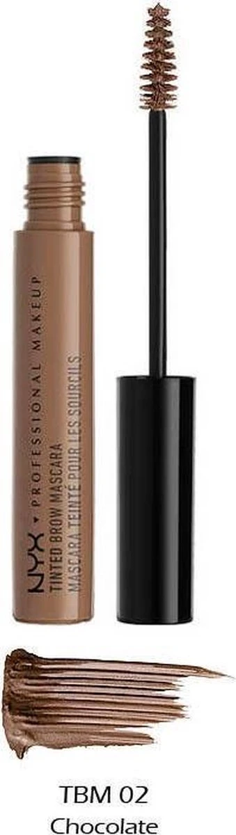 NYX Professional Makeup Tinted Brow Mascara - Chocolate TBM02 - Wenkbrauwgel - Afbeelding 6