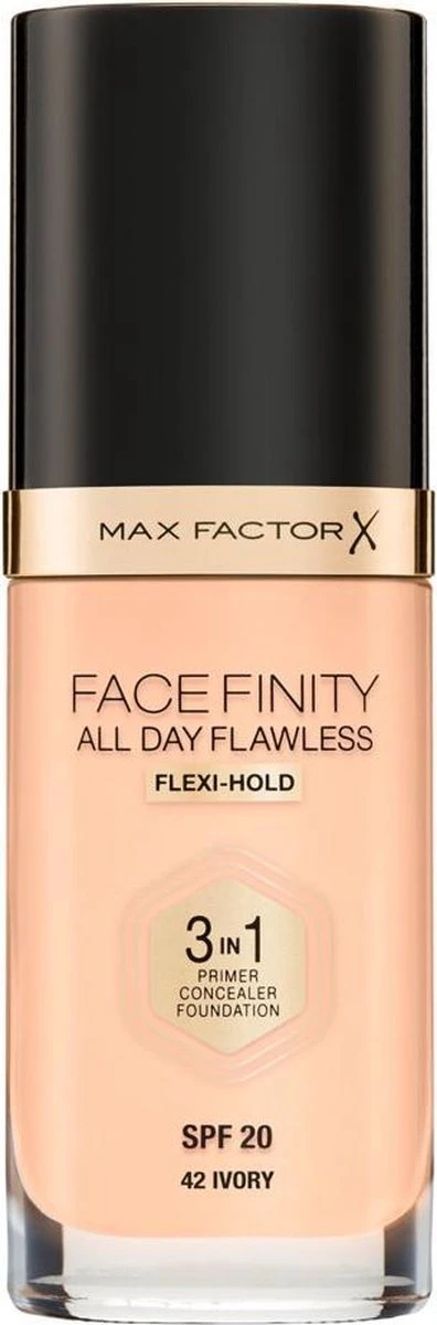 Max Factor Facefinity All Day Flawless 3-In-1 Vegan Foundation 042 Ivory - Afbeelding 5