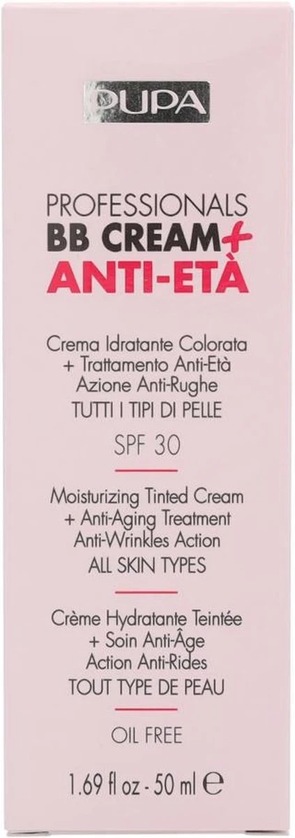 Pupa Milano Professionals BB Cream + Anti-Eta - 001 Nude - Afbeelding 3