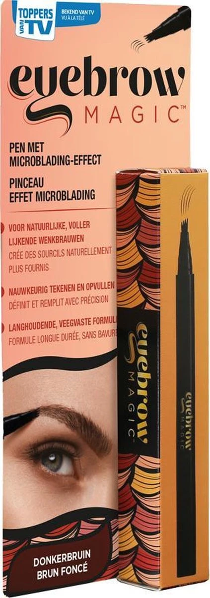 Eyebrow Magic Wenkbrauwpen - Donker Bruin - Afbeelding 2