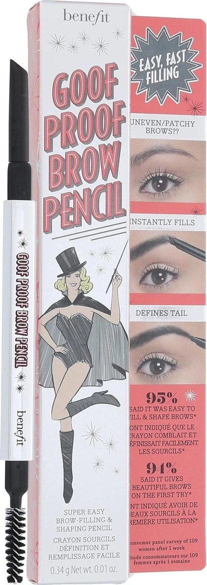 Benefit Goof Proof Brow Shaping Pencil 06 Cool Soft Black - Afbeelding 2