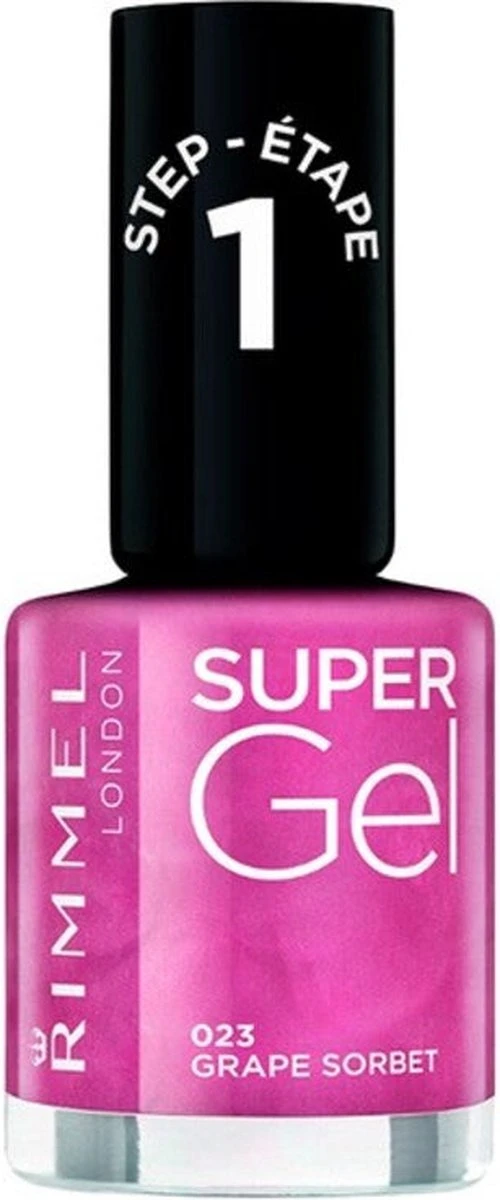 Rimmel London SuperGel Nagellak - 025 Urban Purple - Afbeelding 9