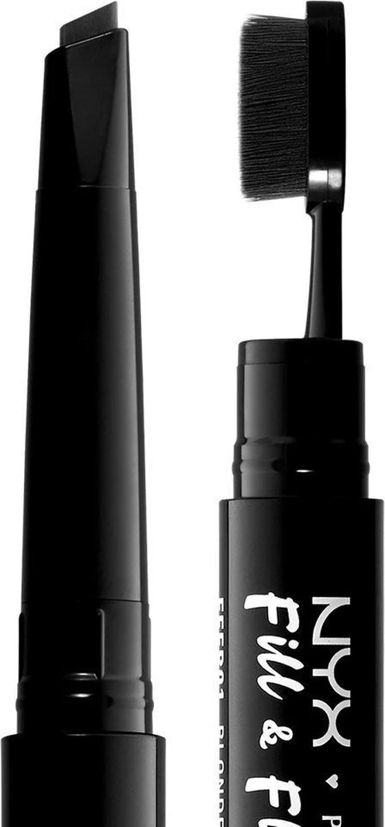 NYX Professional Makeup Fill & Fluff Eyebrow Pomade Pencil - FFEP08 Black - Wenkbrauw Potlood - 0,2 Gr - Afbeelding 2