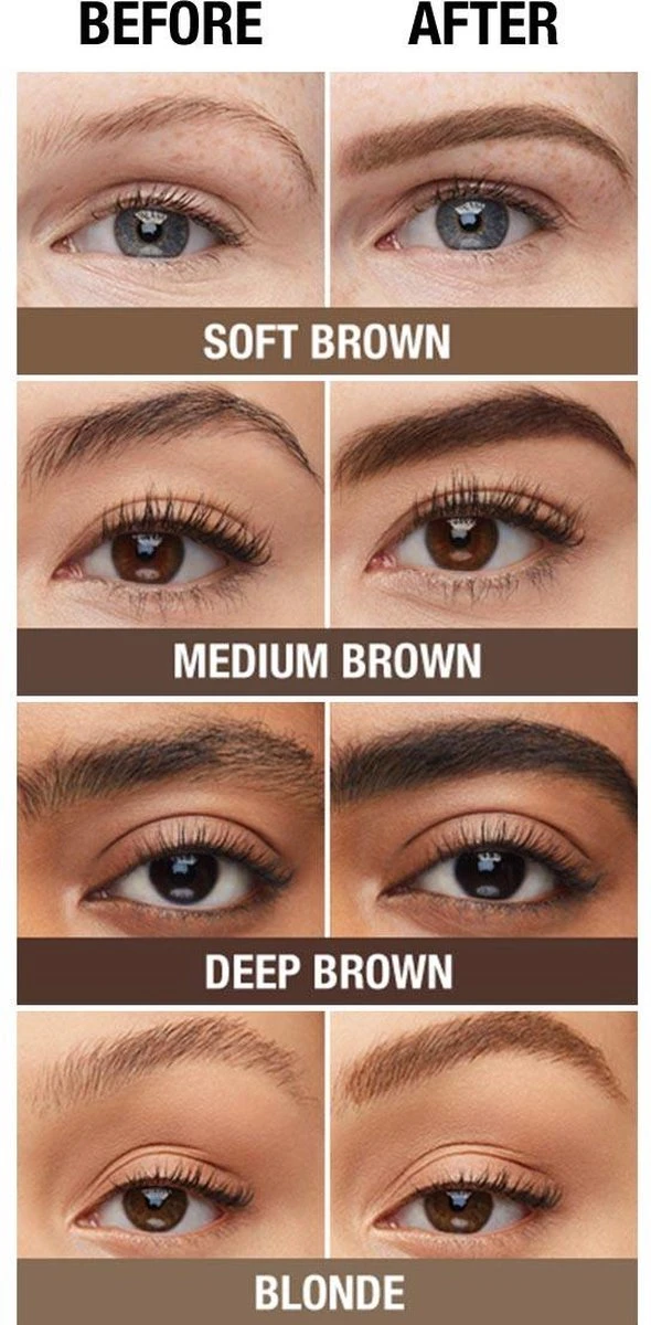 Maybelline Tattoo Brow 36H Wenkbrauwpotlood - 05 Medium Brown - Afbeelding 12