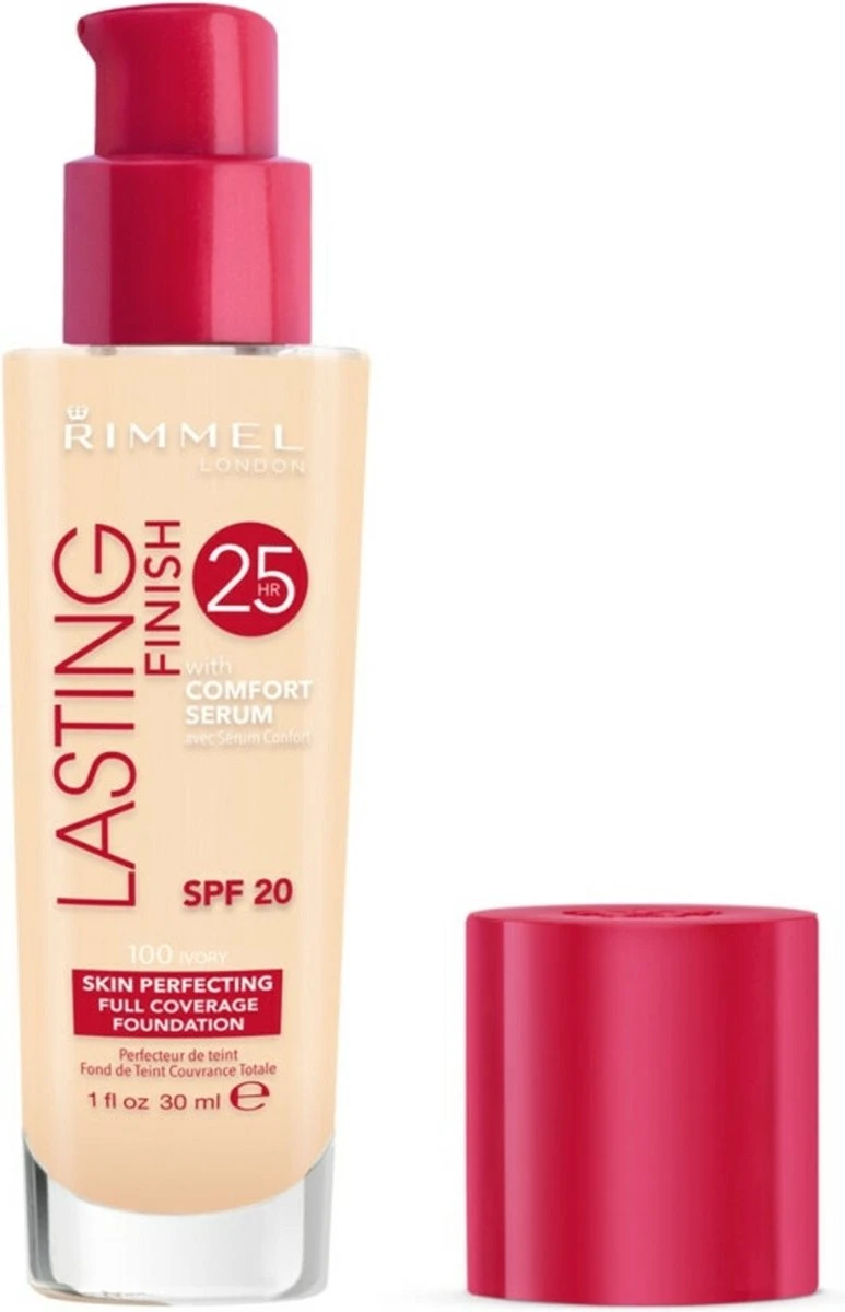 Rimmel London Lasting Finish Foundation - 100 Ivory - Afbeelding 2