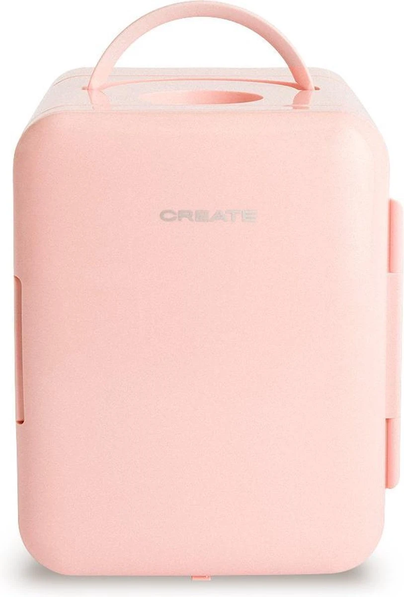 CREATE KOELKAST MINI BOX - Minikoelkast Voor Cosmetica 4L - Koud En Warm - Pastel Roze