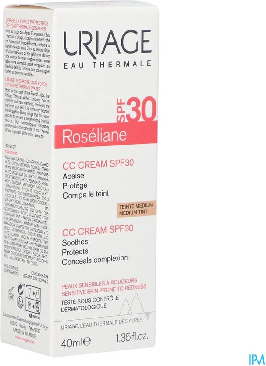 Uriage Roséliane Cc Crème Spf30 - Afbeelding 5