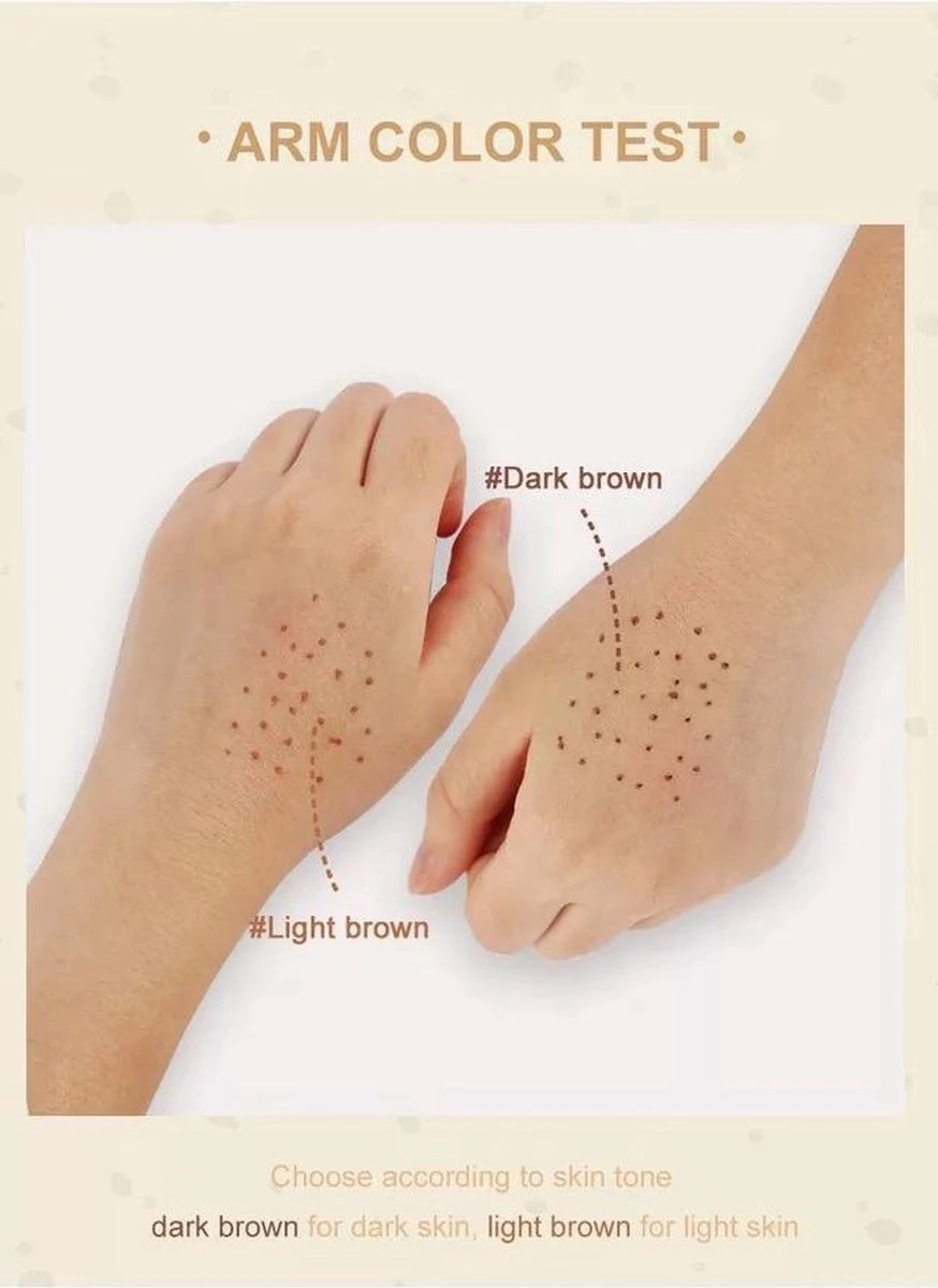 Palm QIC Freckle Pen - Sproetjes Pen - Freckle Pen - Freckles - Licht Bruin - Afbeelding 3